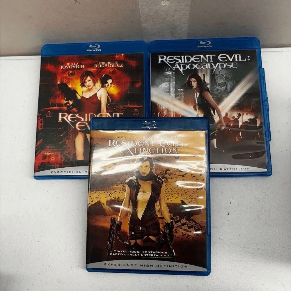 Resident Evil: The High-Definition Trilogy (Blu-ray Disc,‎ 2008, 3-Disc Set)